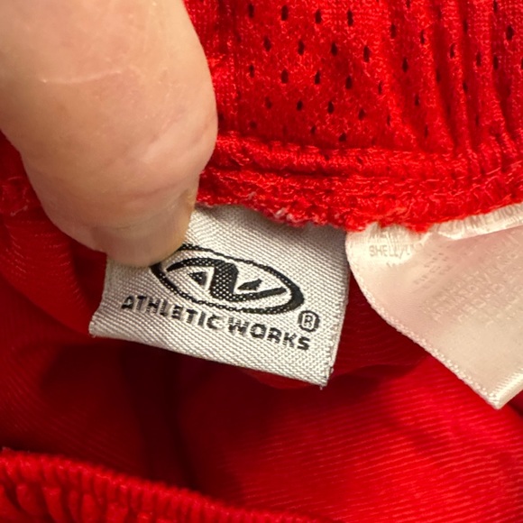 Athletic Works Red Men's casual Pants 32/34, drawstring , zip bottoms up side - Picture 4 of 10